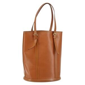 LOUIS VUITTON Epi Bucket GM Shoulder Bag SPO Beige LV Auth 147993